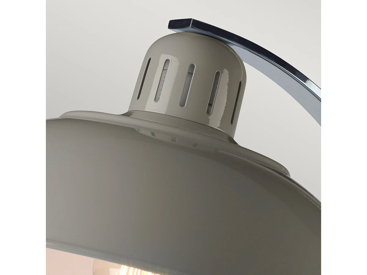 Elstead Franklin - 1 Licht Schreibtischlampe Plane Grau, E27