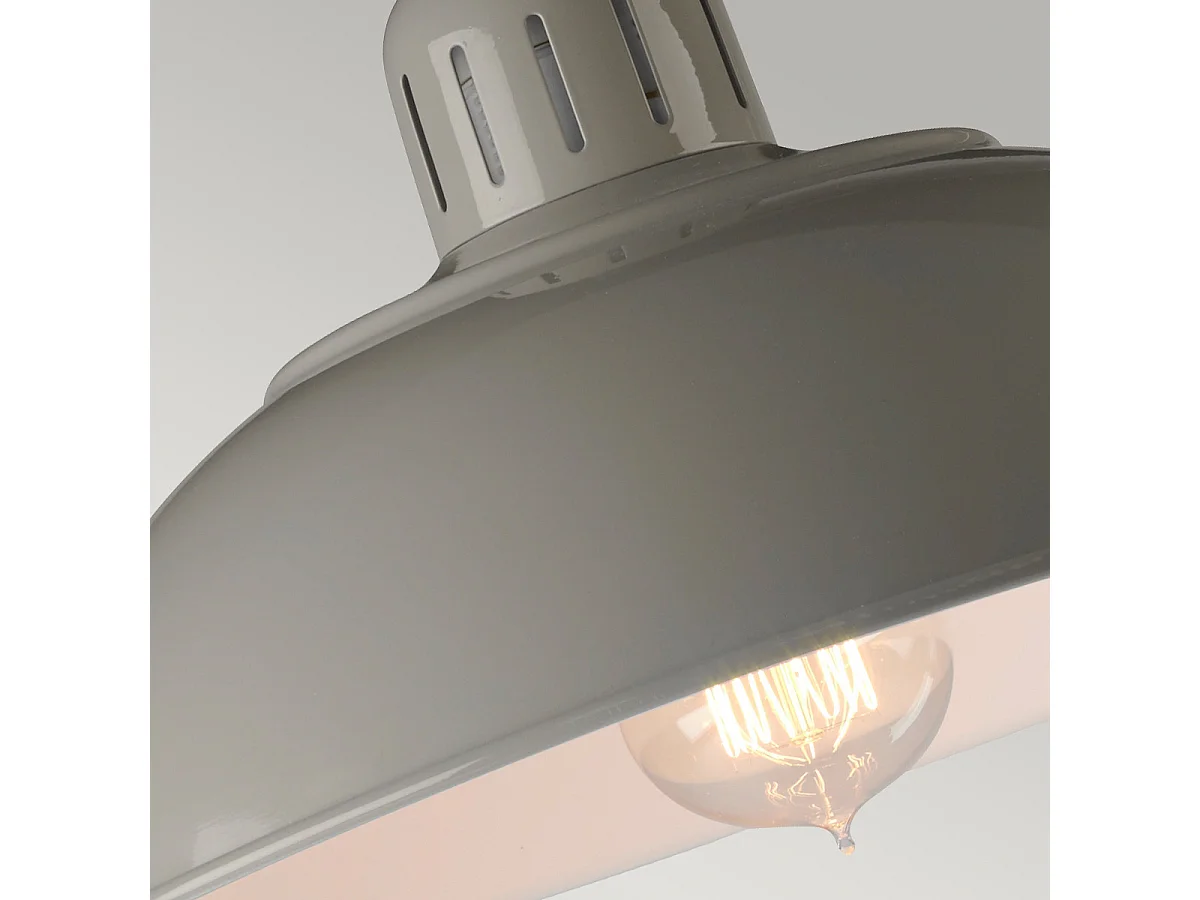 Elstead Franklin - 1 Licht Schreibtischlampe Plane Grau, E27