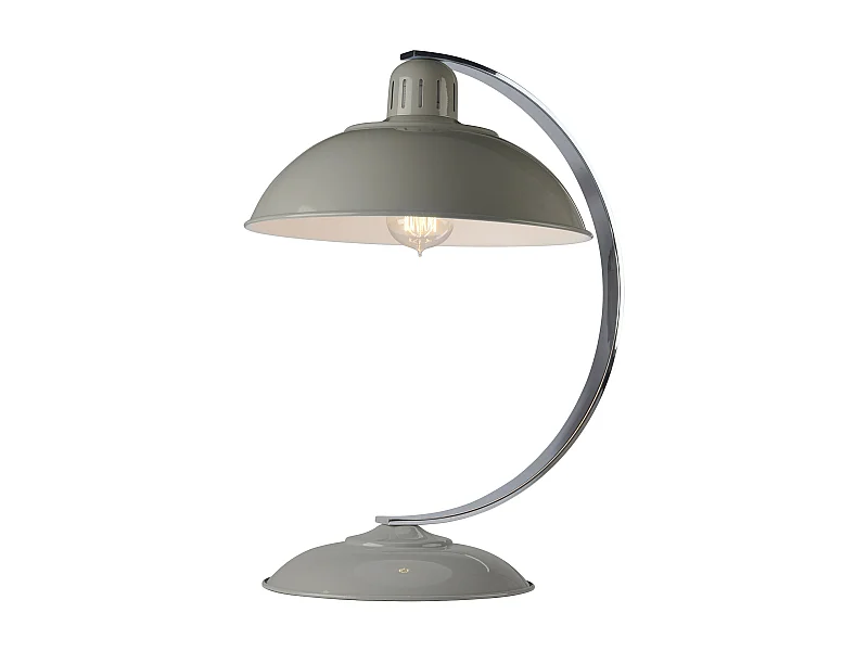 Elstead Franklin - Lampada da scrivania a 1 luce Tarpaulin Grey, E27