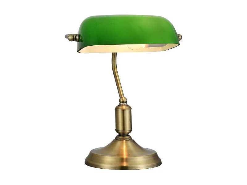 Kiwi Lampada da tavolo Banker in ottone, 1 luce, E27