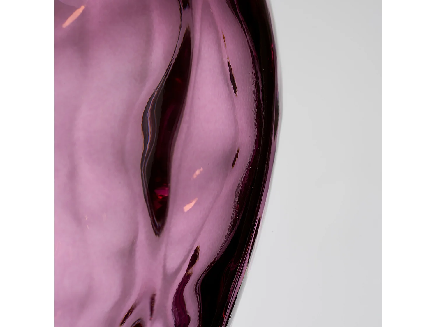 Samara Tischlampe Metallarbeiten Poliertes Nickel - Glaswaren Pflaume