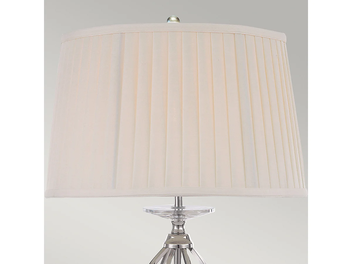 Elstead Aegean - 1 Leuchttischlampe aus poliertem Nickel, E27