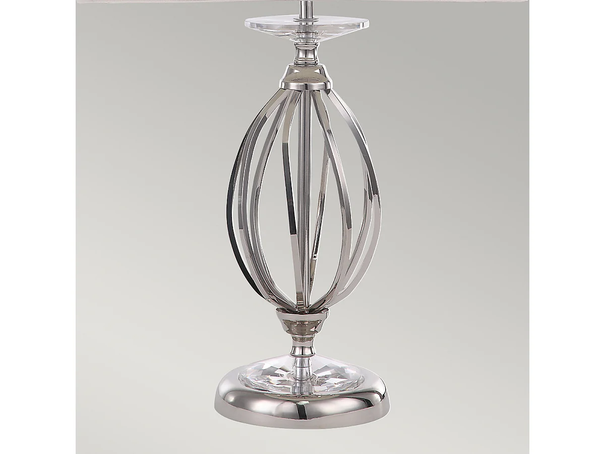 Elstead Aegean - 1 Leuchttischlampe aus poliertem Nickel, E27