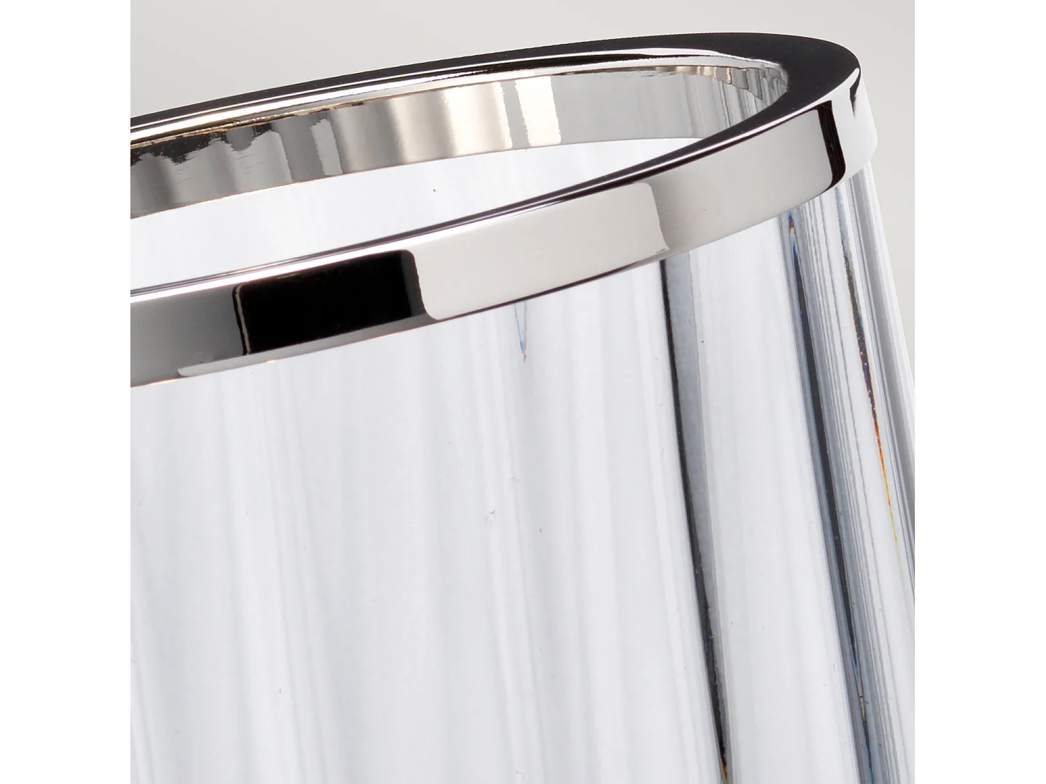 Arno Lampada da tavolo in metallo nichel lucido, vetro fumé