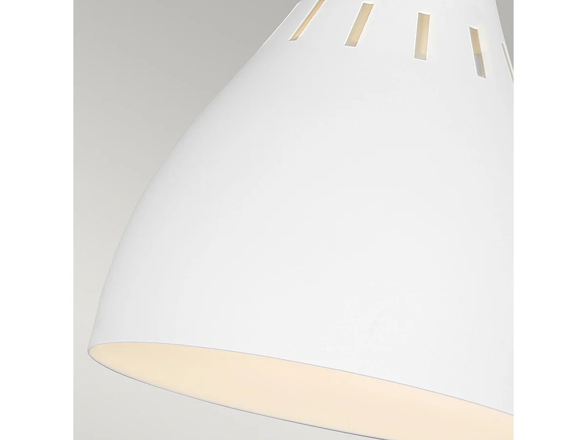 Lampada da tavolo Elstead Joan 1 luce, bianco opaco, bianco opaco, ottone brunito, attacco E27