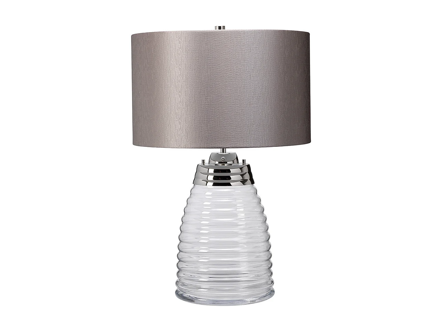 Milne Lampada da Tavolo Nichel Lucido