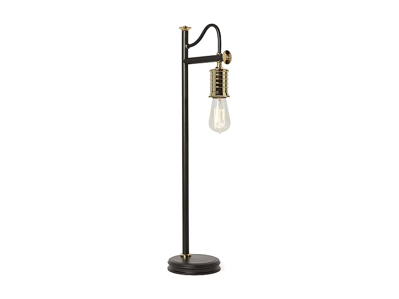 Elstead Douille - Lampada da tavolo a 1 luce Ottone lucido, Nero, E27