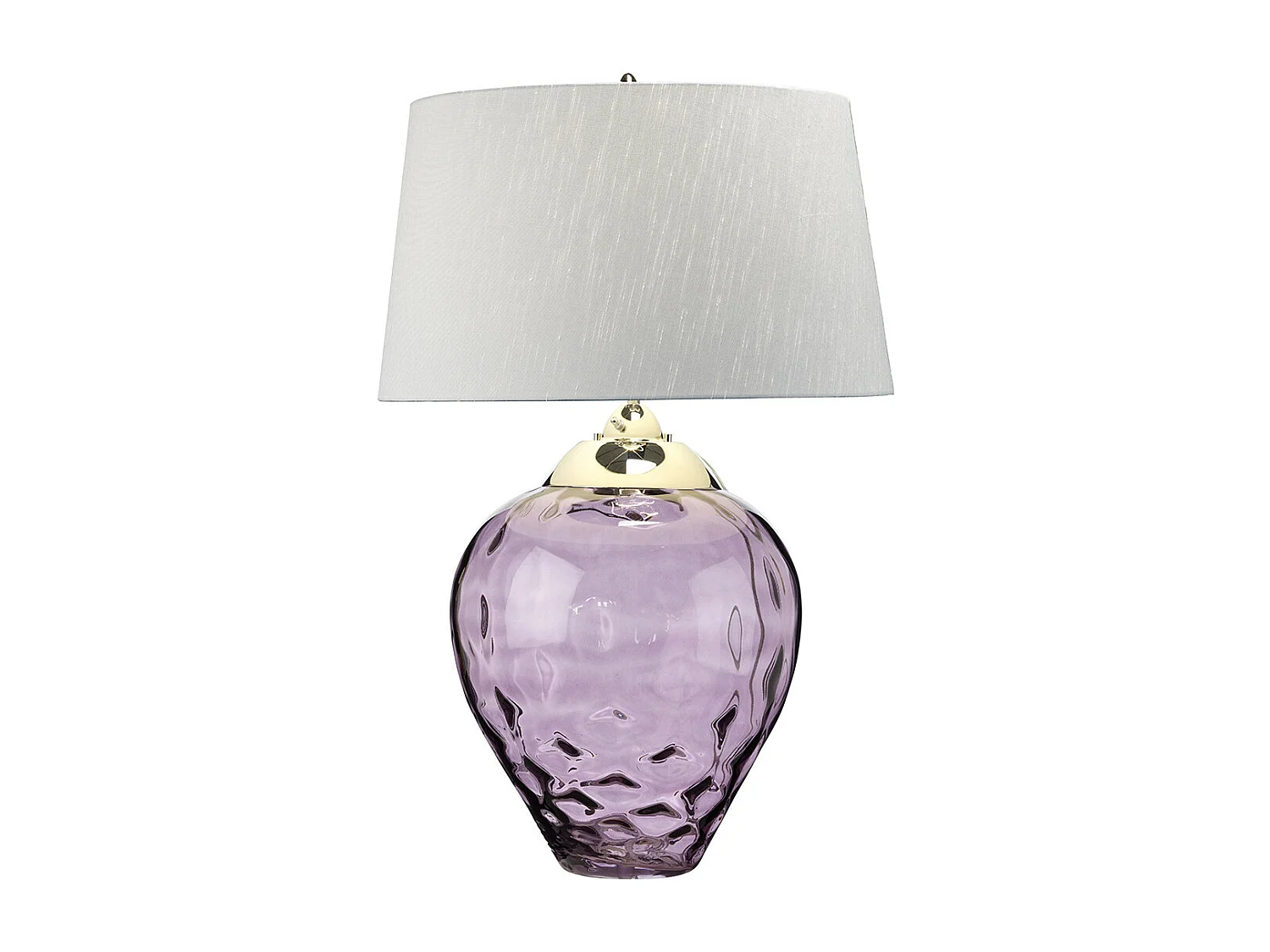 Samara Lampada da tavolo grande in vetro tinto prugna