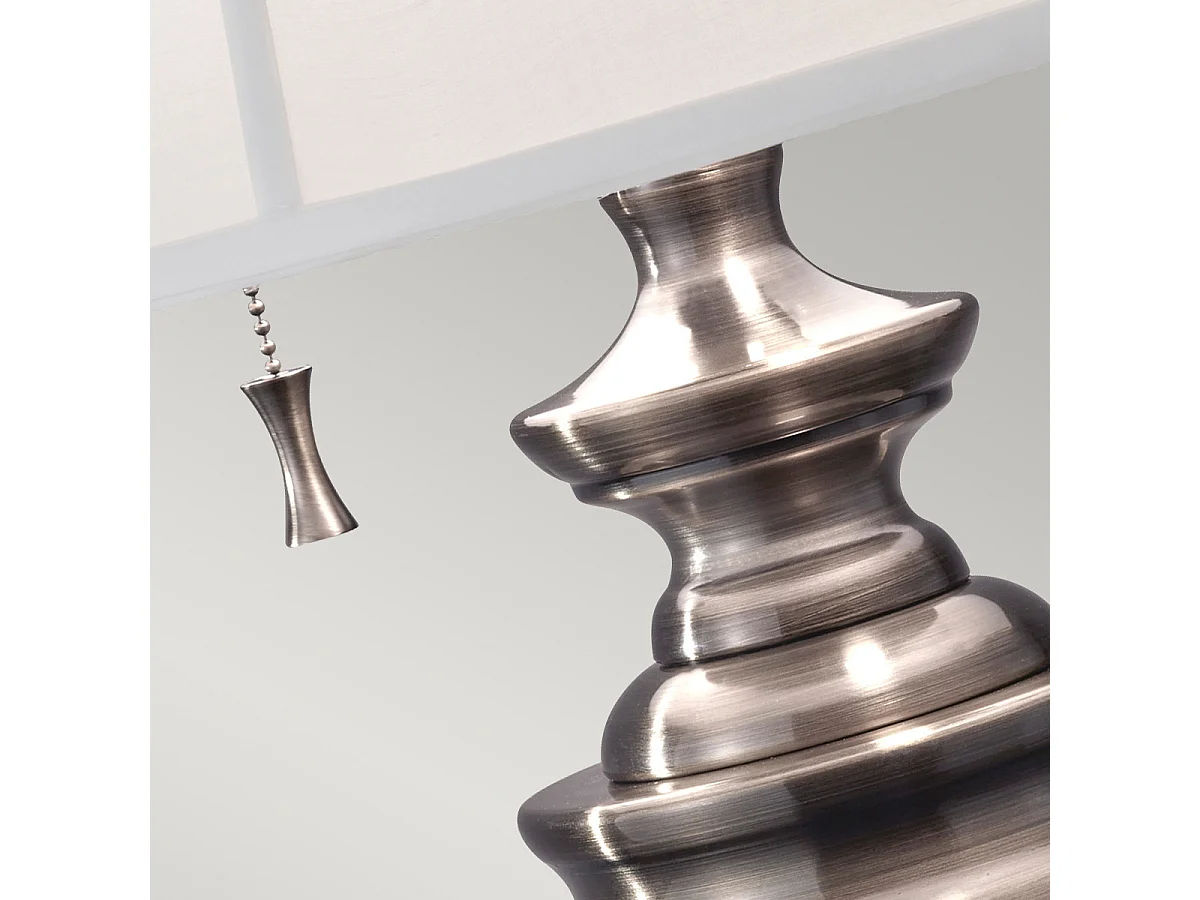 Elstead Stateroom - 2 Leuchttischlampe Antik Nickel, E27