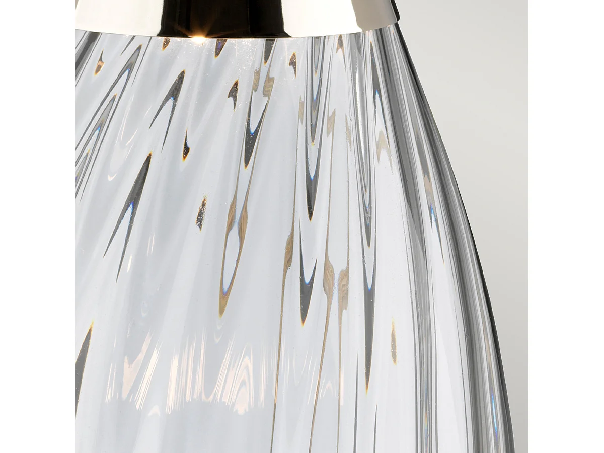 Elstead Lena 2 Leichte kleine Rauchtischlampe, rauchgetöntes Glas, Schieferschirm, E27