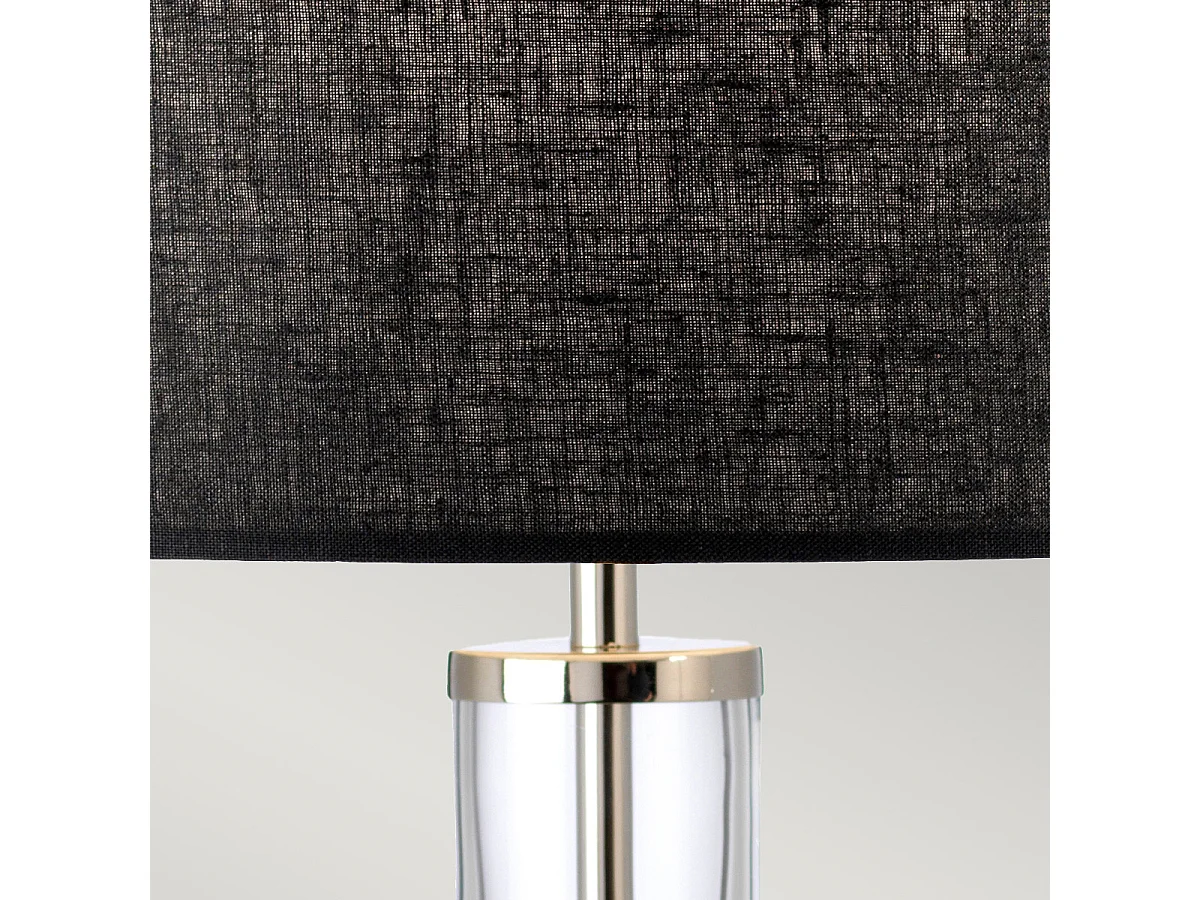 Elstead Orb Tischlampe mit rundem Schirm aus poliertem Nickel