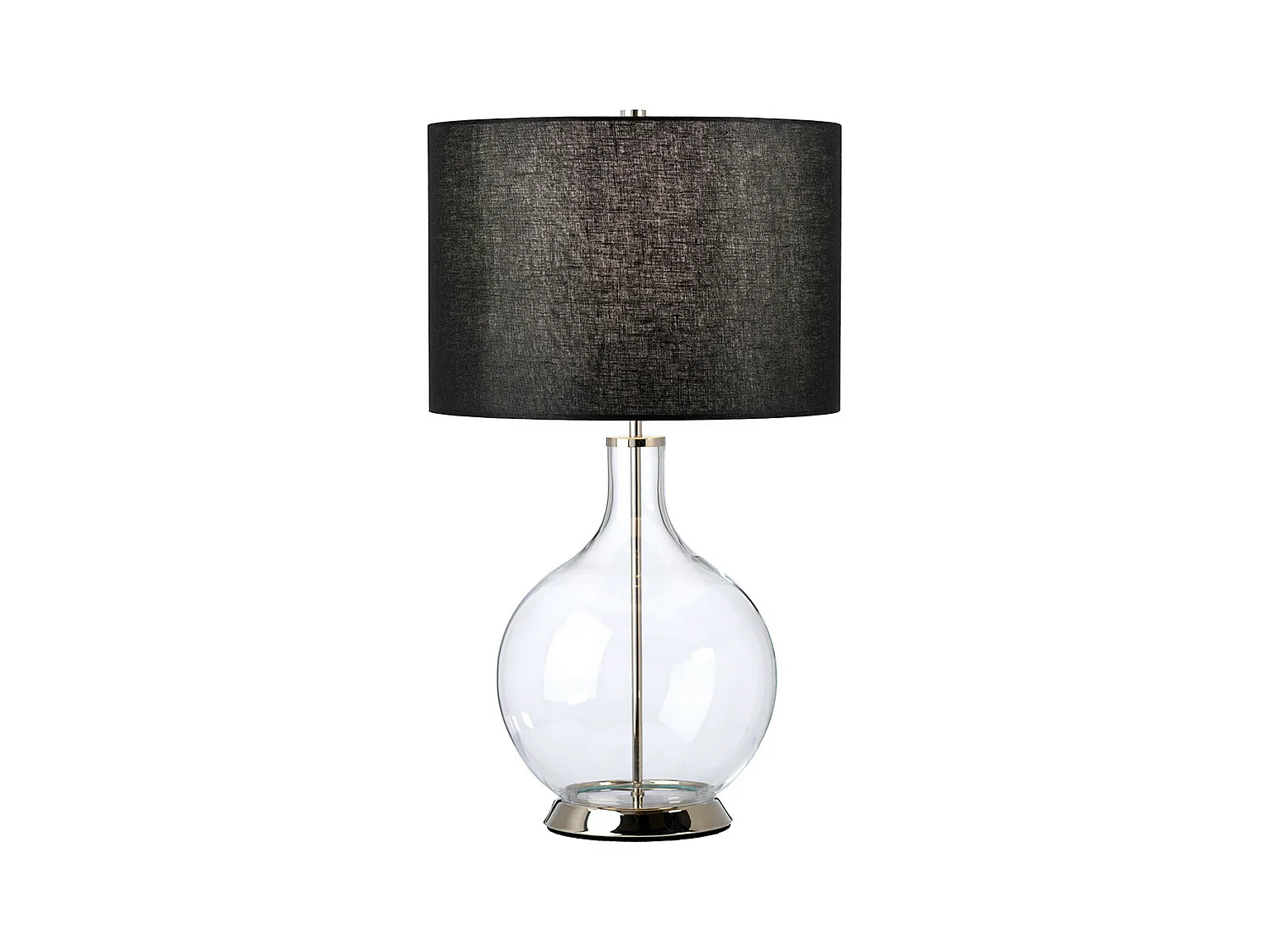 Elstead Orb Bordslampa med rund skärm polerad nickel