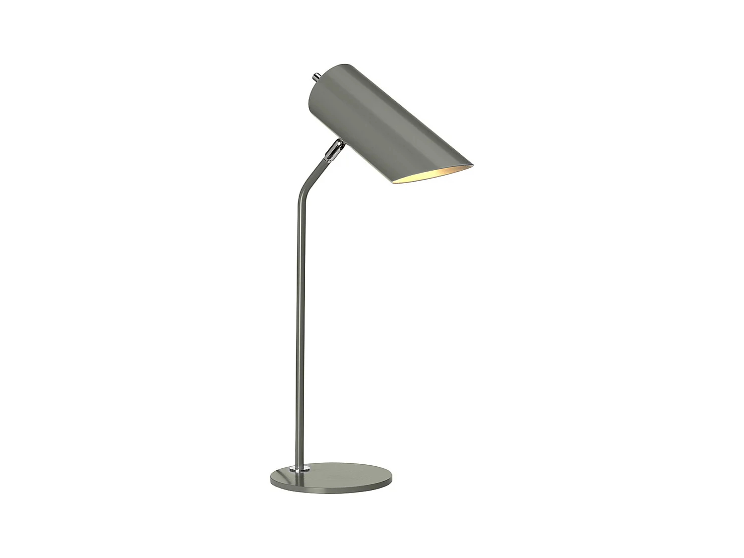 Elstead Quinto 1 ljus bordslampa - mörkgrå polerad nickel, E27