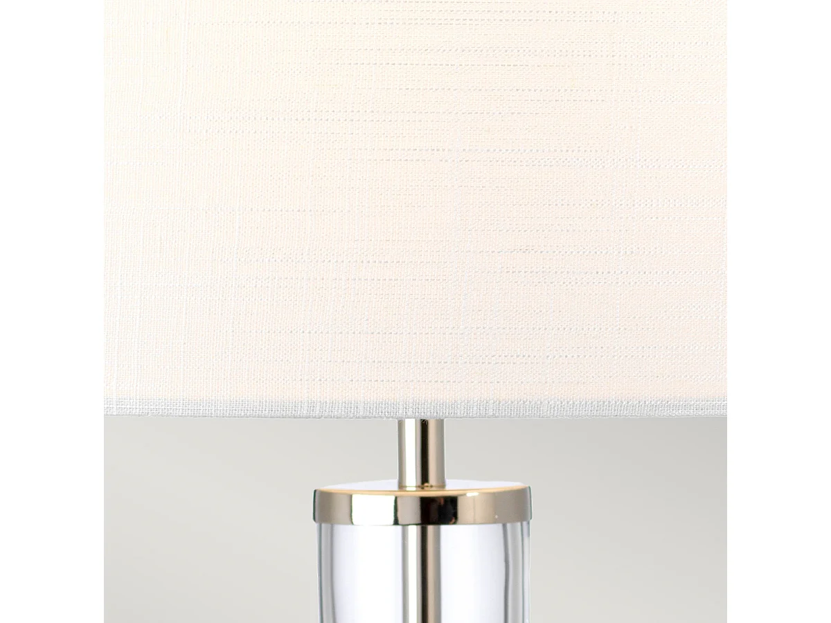 Elstead Orb Bordslampa med rund skärm polerad nickel