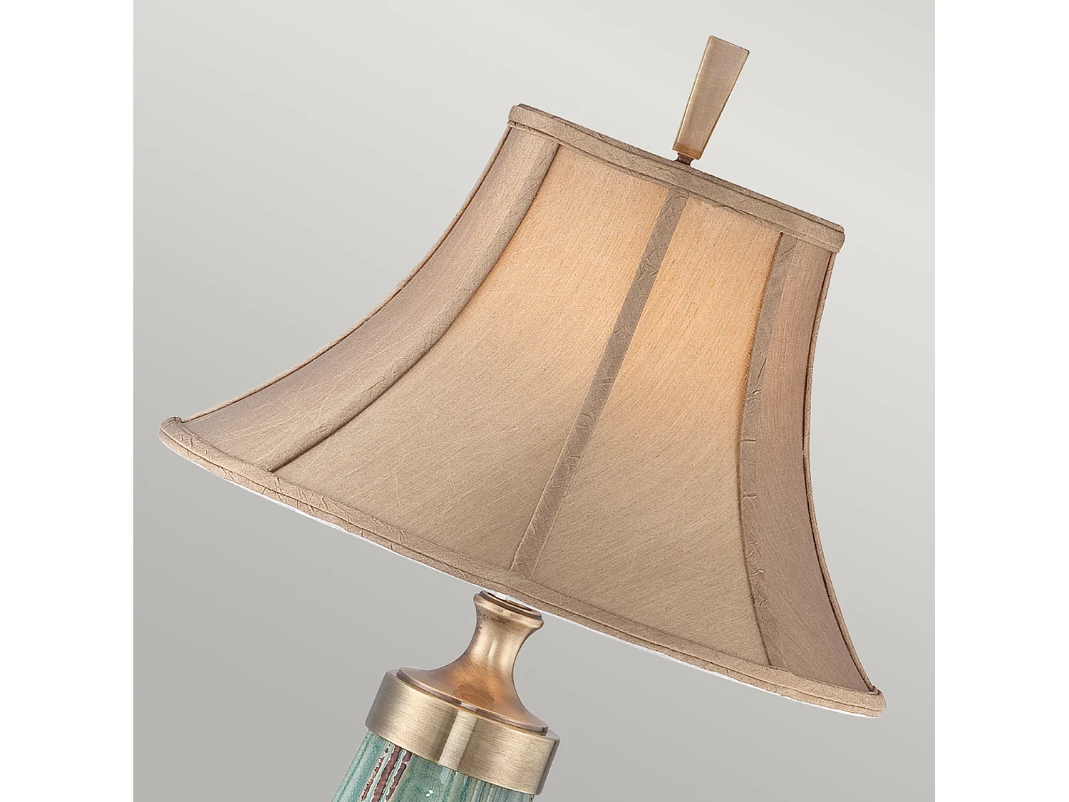 Elstead Monteverde - 1 Leuchttischlampe Keramik, Grün, Messing, E27