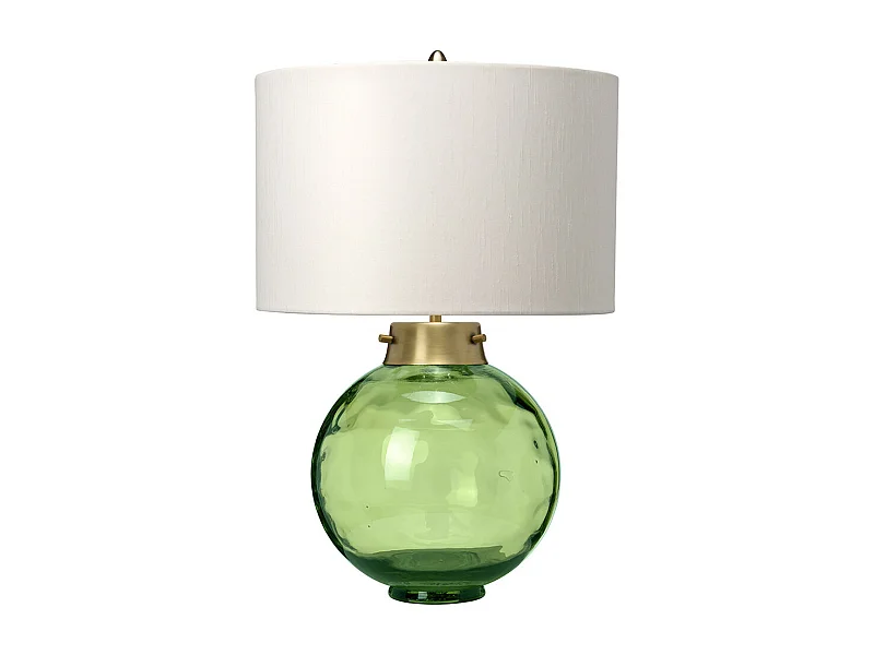 Kara Bordslampa, Mörkgrön, Faux Silk Shade
