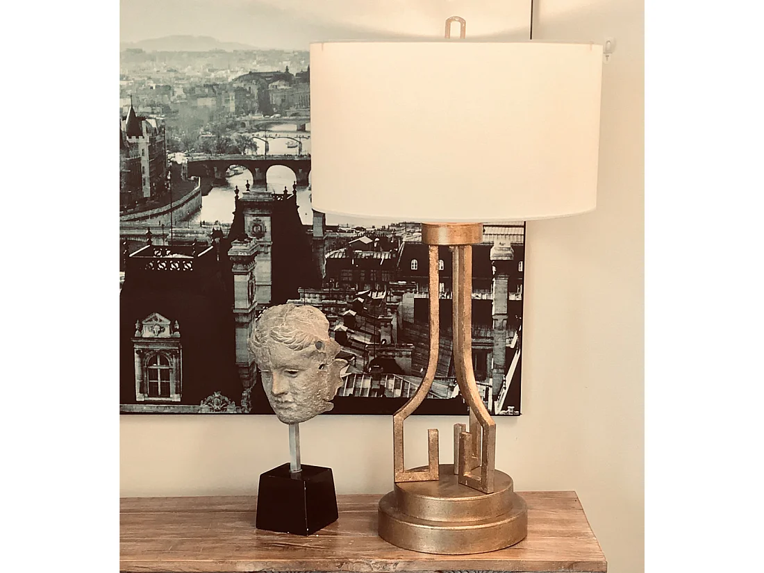 Elstead Lemuria - 1 Leuchttischlampe Gold, E27