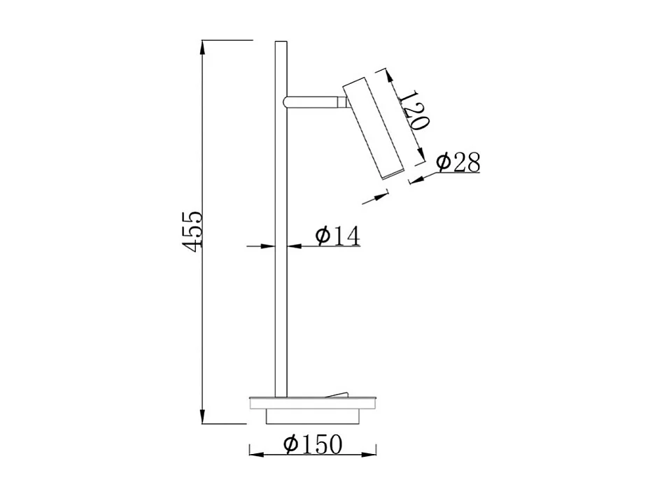 Estudo Integrierte LED-Tischleuchte Weiß