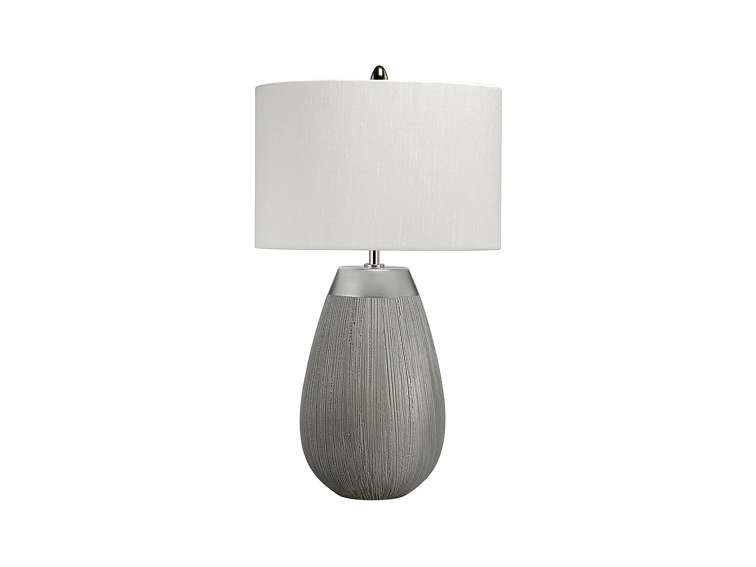 Harrow Lampe de Table 1 Lumière Argent