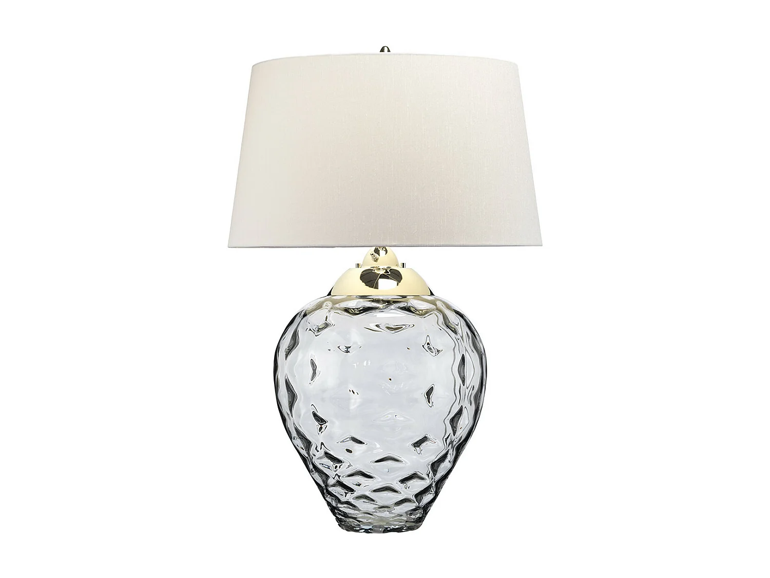 Samara Grande Lampe à Poser Verre Fumé