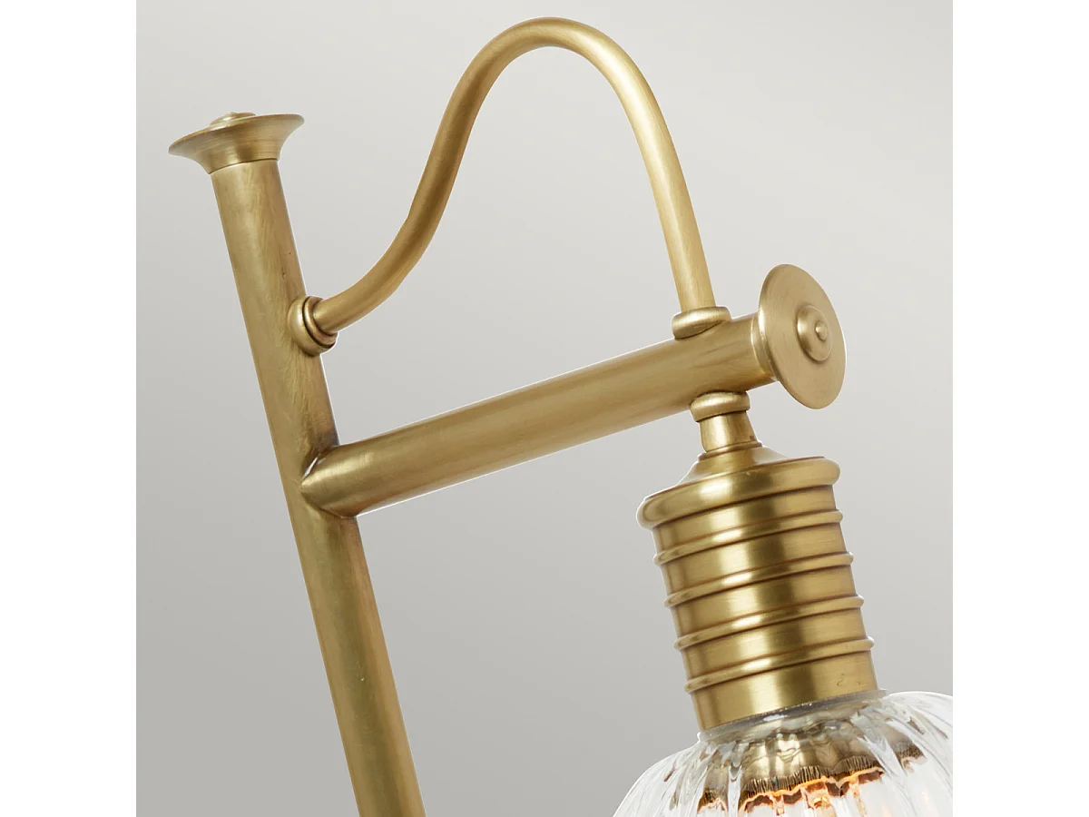 Elstead Douille - Lampada da tavolo 1 luce in ottone, attacco E27