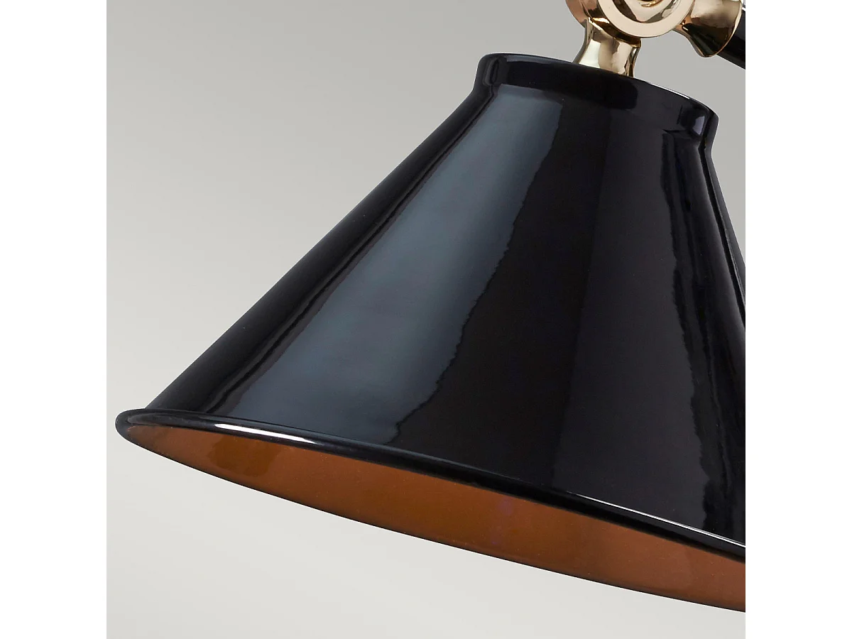 Elstead Provence Element 1 ljus bordslampa svart, polerad mässing, E27