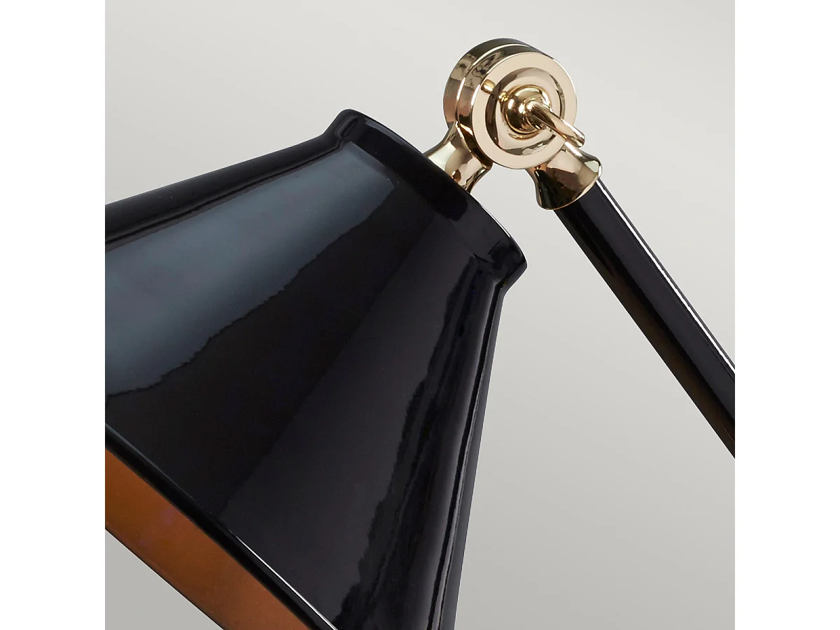 Elstead Provence Element 1 ljus bordslampa svart, polerad mässing, E27