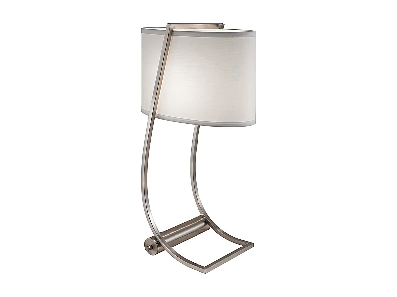 Elstead Lex - 1 Leuchttischlampe aus gebürstetem Stahl, E27