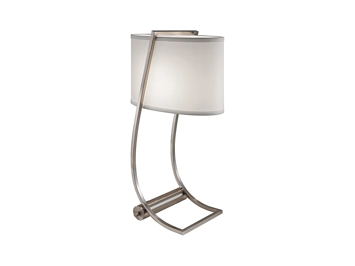 Elstead Lex 1 ljus Bordslampa Borstat stål, E27