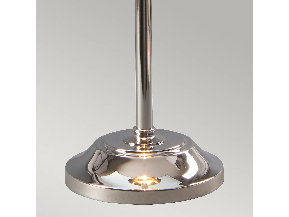 Elstead Provence Lampe de table à 1 lumière, nickel poli, E14