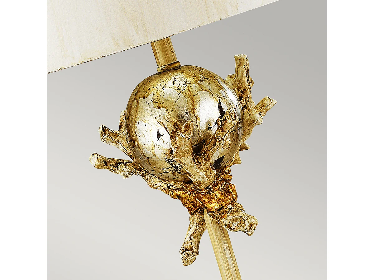 Elstead Trellis - 1 Leuchttischlampe Silber, Kitt, E27