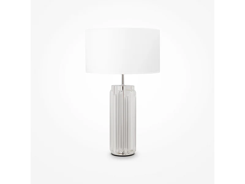 Maytoni Muse Moderne Tischlampe mit rundem Schirm Chrom E27