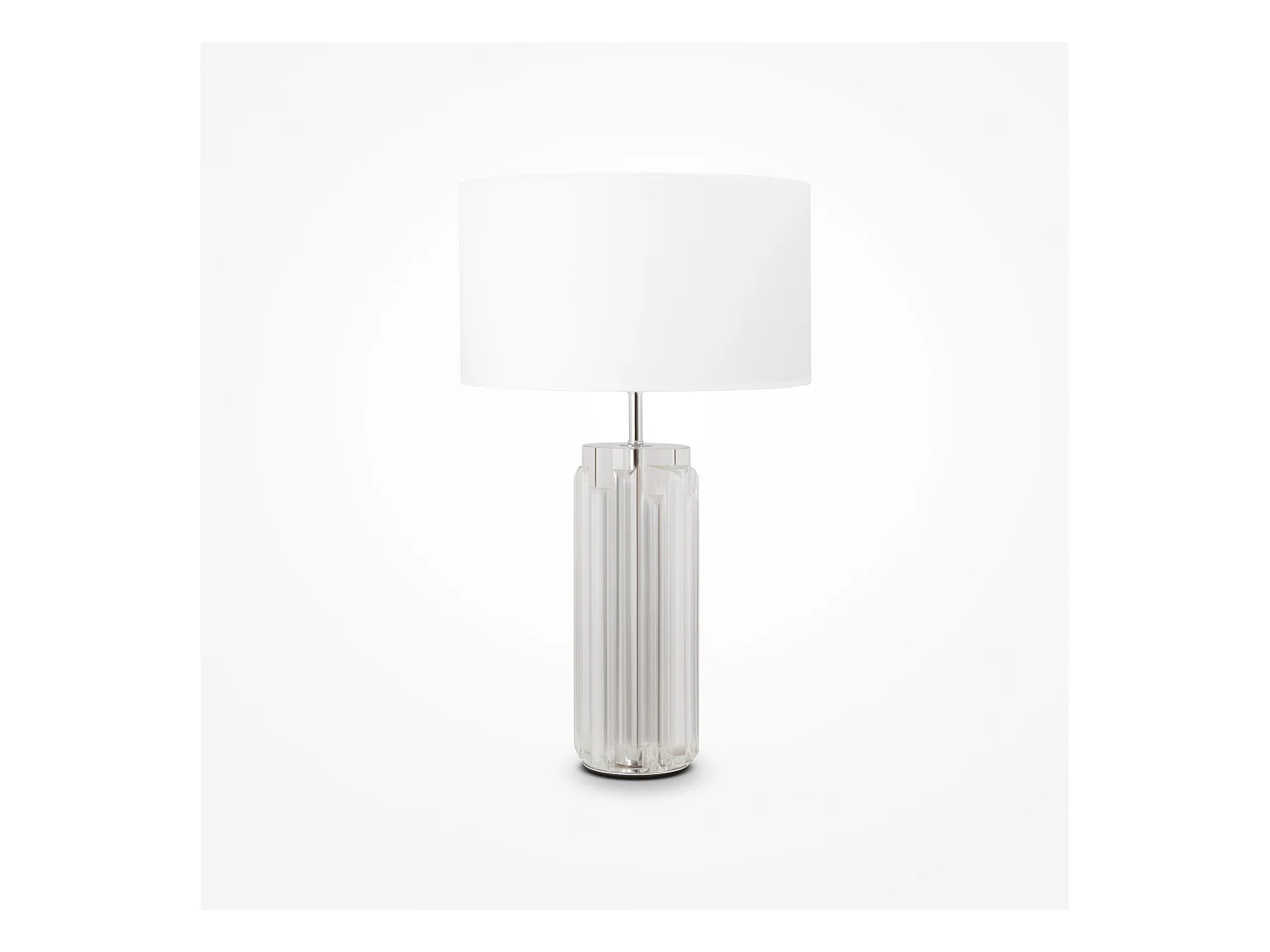 Maytoni Muse Lampe de table moderne avec abat-jour rond chrome E27