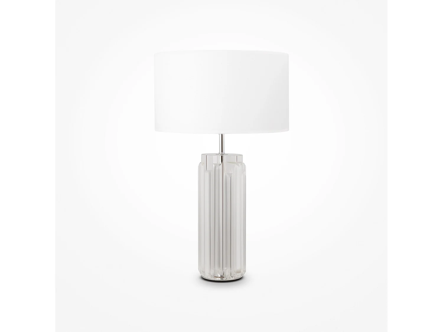 Maytoni Muse Moderne Tischlampe mit rundem Schirm Chrom E27