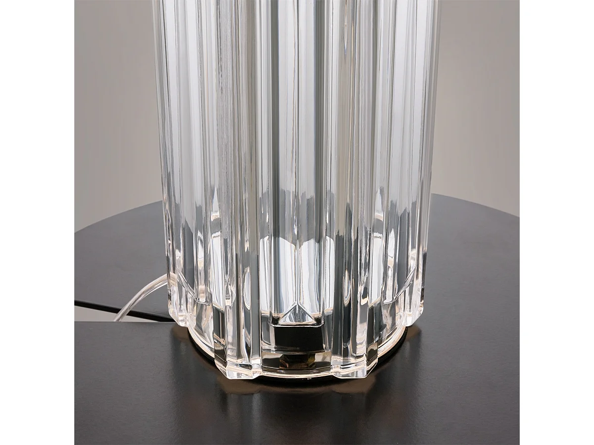 Maytoni Muse Moderne Tischlampe mit rundem Schirm Chrom E27