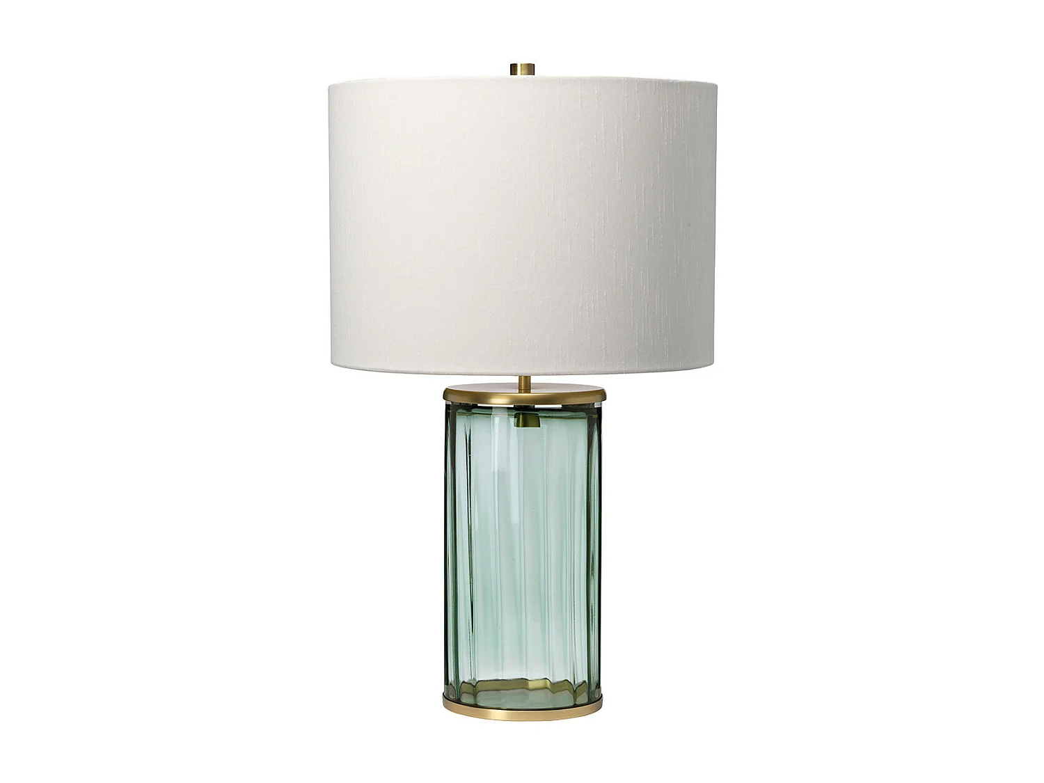 Reno Lampada da Tavolo Metallo Ottone Anticato, Vetro Verde