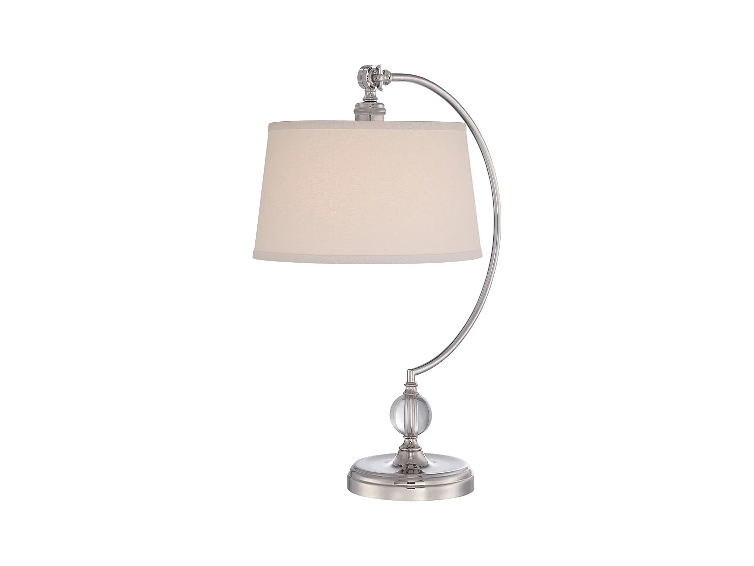 Elstead Jenkins Lampe de table à 1 lumière, nickel poli, E27