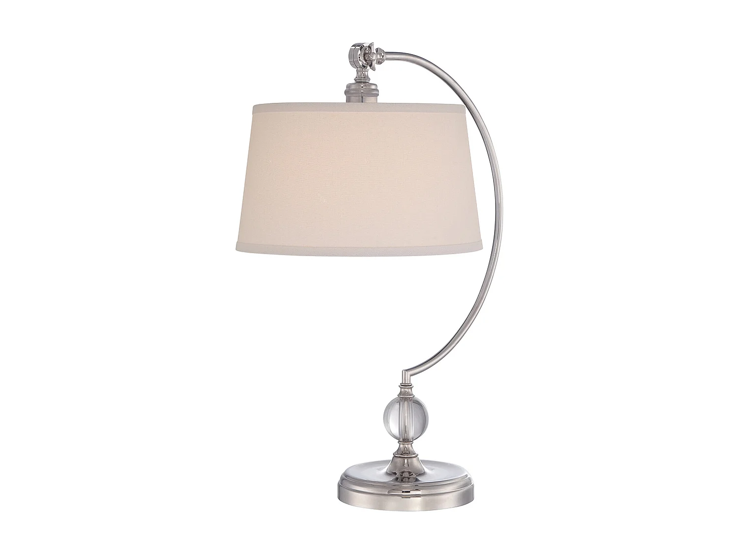 Elstead Jenkins - 1 Leuchttischlampe aus poliertem Nickel, E27