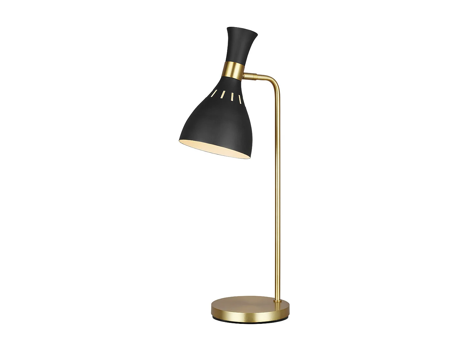Lampada da tavolo Elstead Joan 1 luce, Midnight Black, Midnight Black, Ottone Brunito, E27