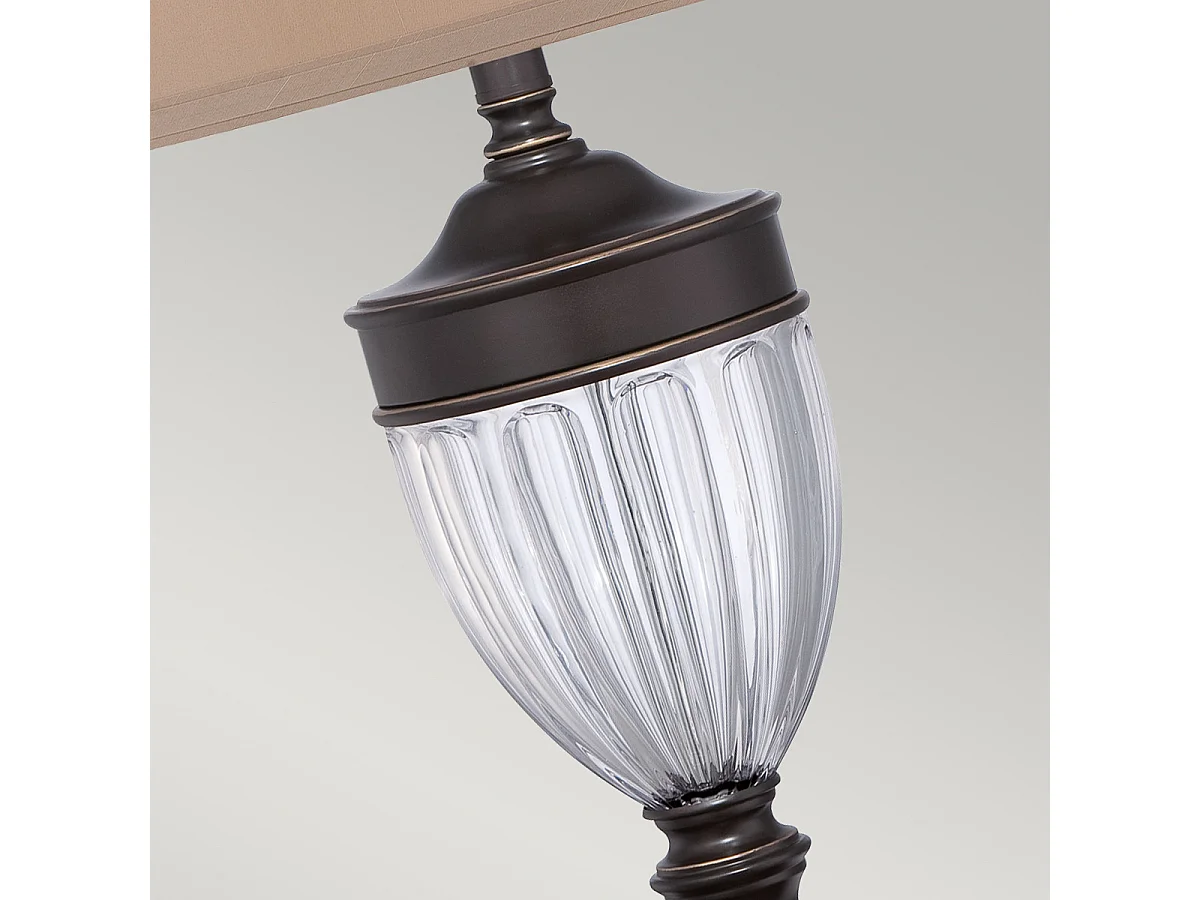 Elstead Dennison 1 ljus bordslampa palladisk brons, E27