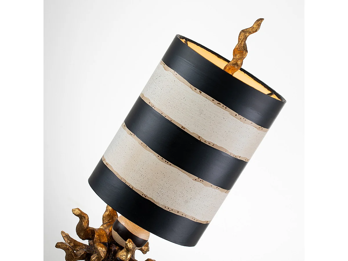 Elstead Dominique 1 ljus Bordslampa Gold Leaf, E27