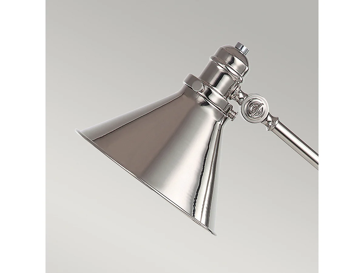 Elstead Provence - 1 Leuchttischlampe aus poliertem Nickel, E27