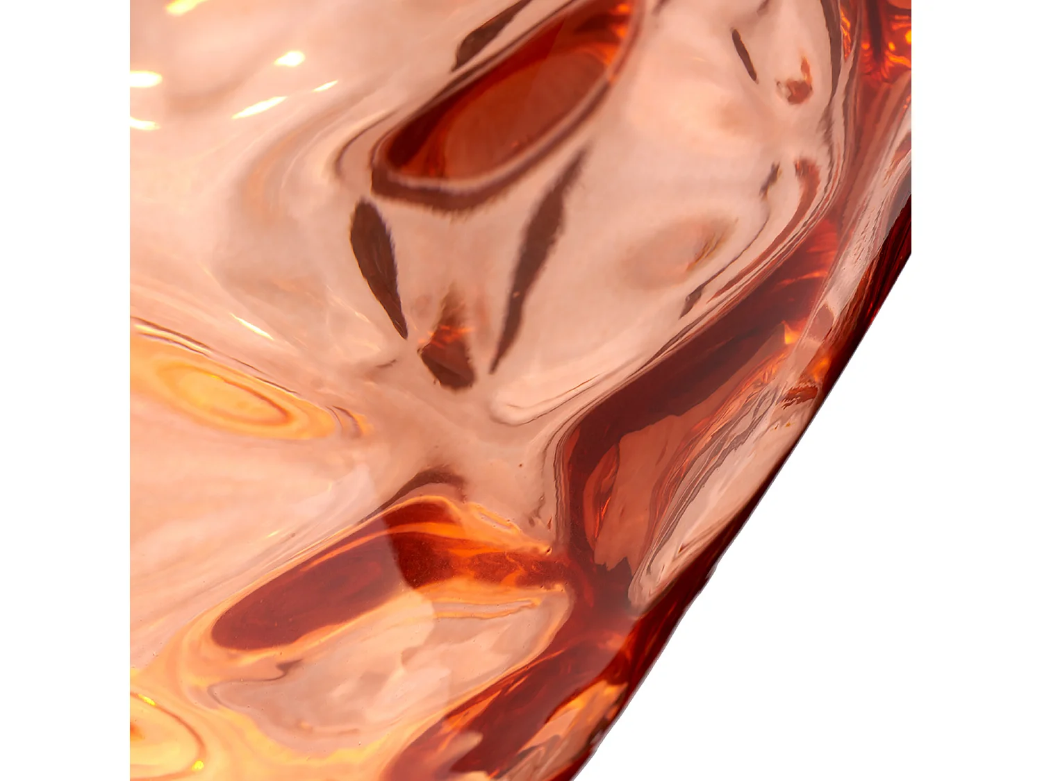 Samara Tischlampe Metallarbeiten Poliertes Nickel - Glaswaren Lachs