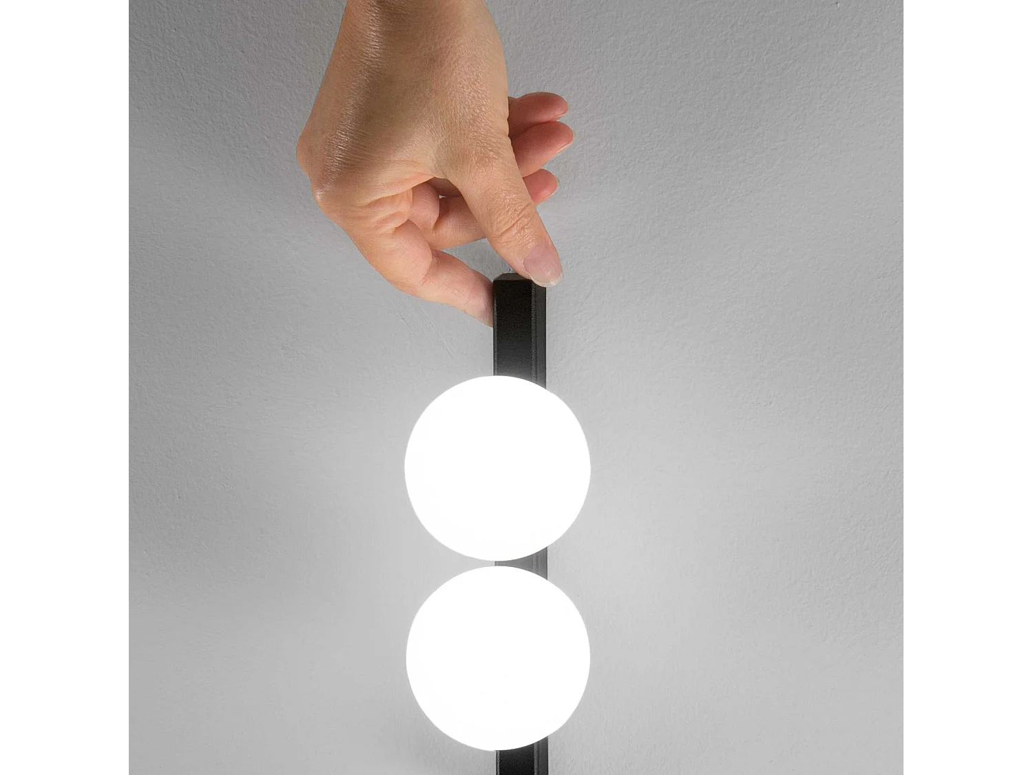 Ideal Lux PING PONG Applique 2 Lumières Noir 500Lm 3000K