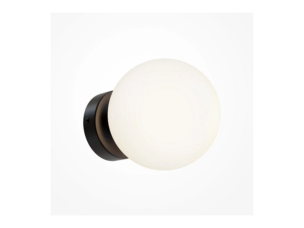 Maytoni Basic form Maytoni Basic Form 15cm Lampada da parete moderna Nero opaco E14