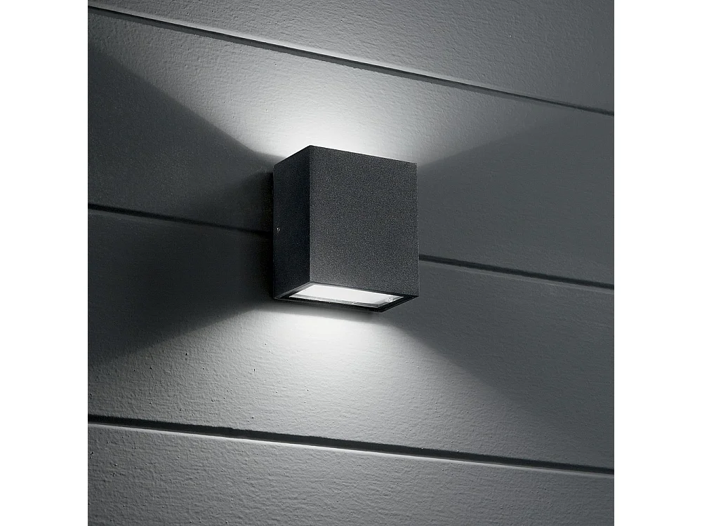 Applique d'extérieur LED Cubic Up & Down Anthracite IP65, 4000K