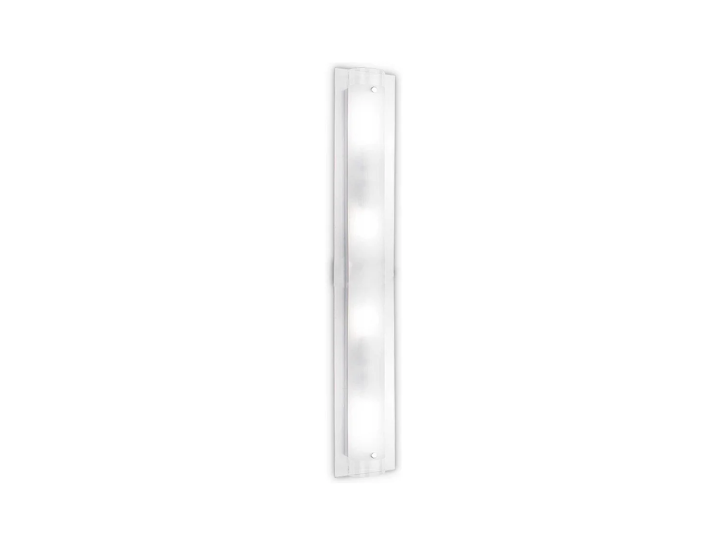 Ideal Lux Tudor - Lámpara de pared con espejo grande para interiores, 4 luces, vidrio, E14