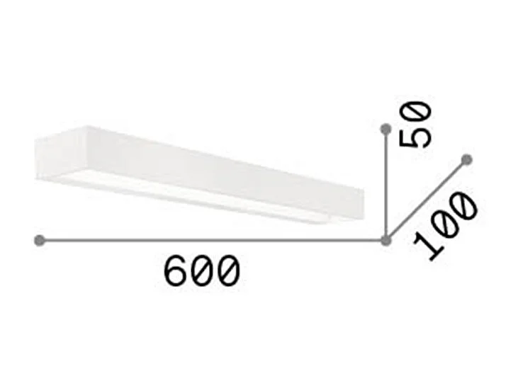 Ideal Lux Cube - LED 1 Licht Wandleuchte Weiß