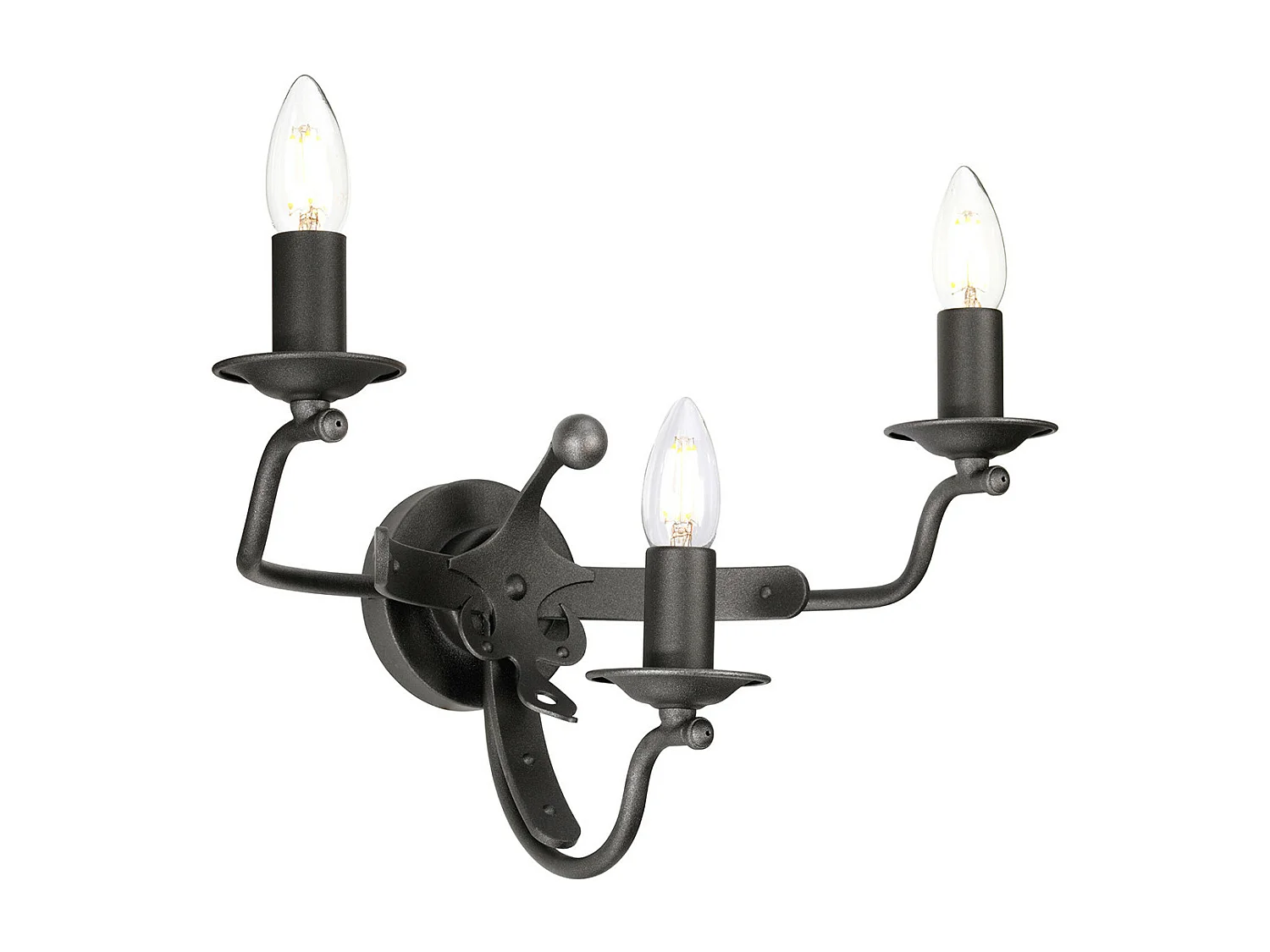 Elstead Windsor 3 ljus vägglampa - grafit, E14