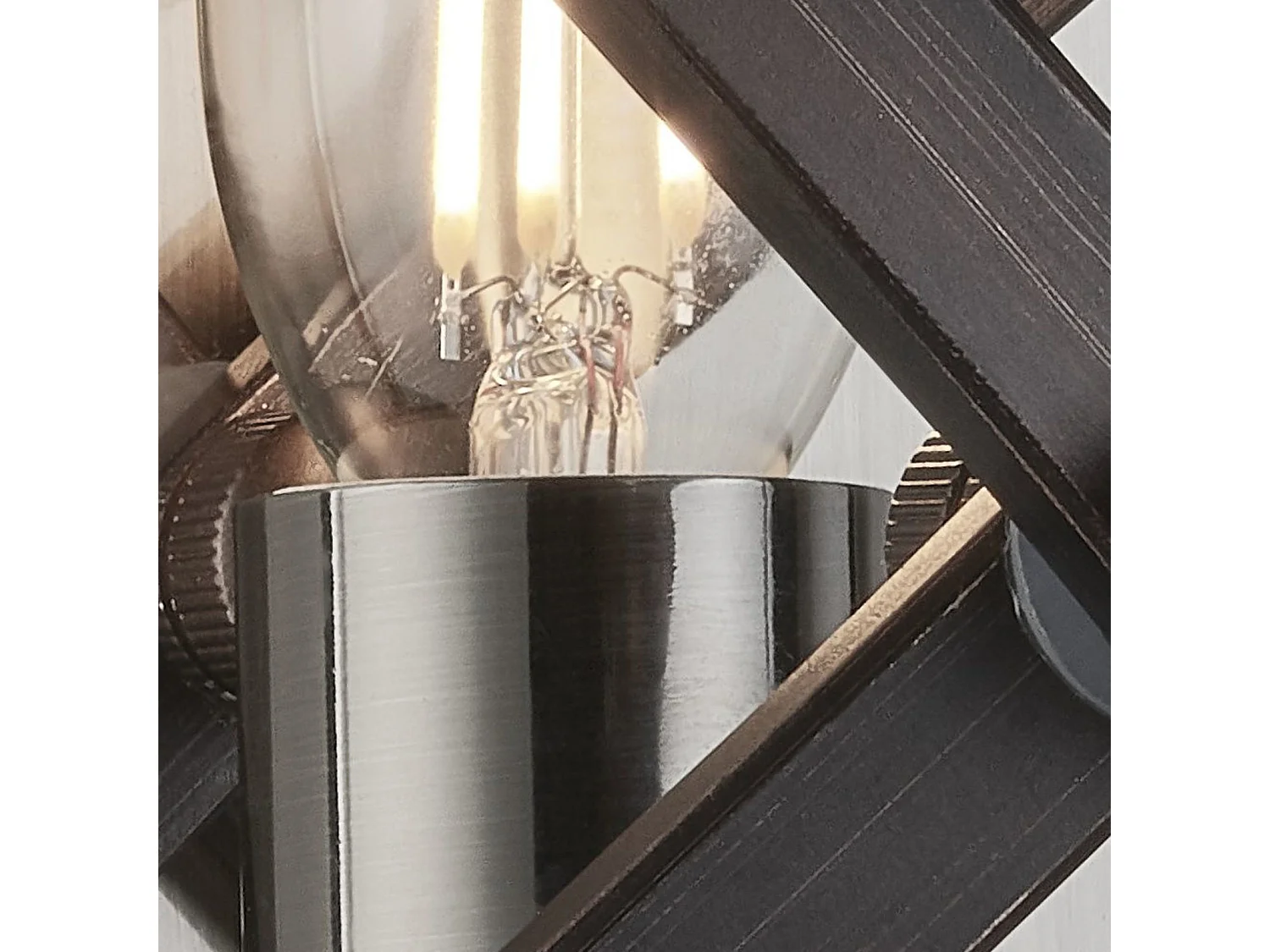 Searchlight Hoopla 1 ljus vggljus i tenn, svart, E14